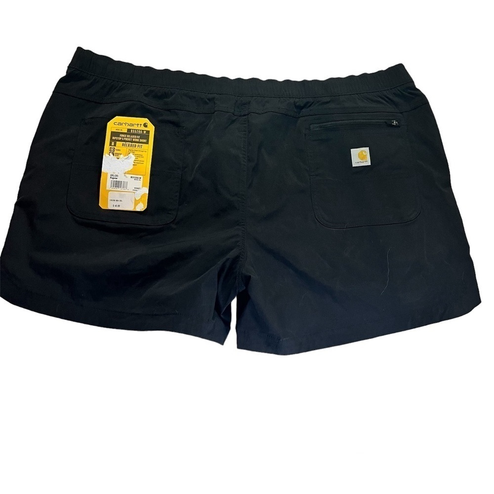 Carhartt Women's Force Relaxed Fit Ripstop Work Short, Black, Size XXL (20) - Picture 3 of 10